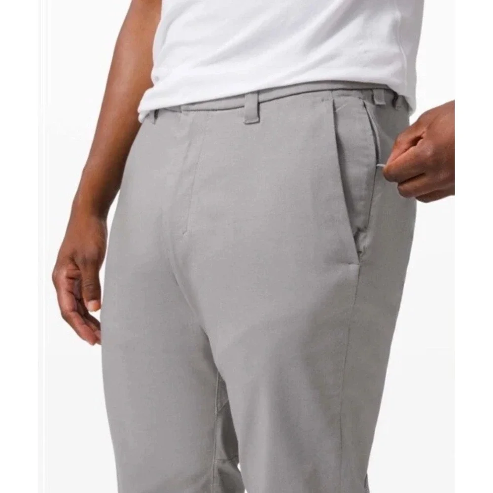 Lululemon Commission Pant 32x30 Slim Oxford Gull Oxford Grey Mens Office Travel